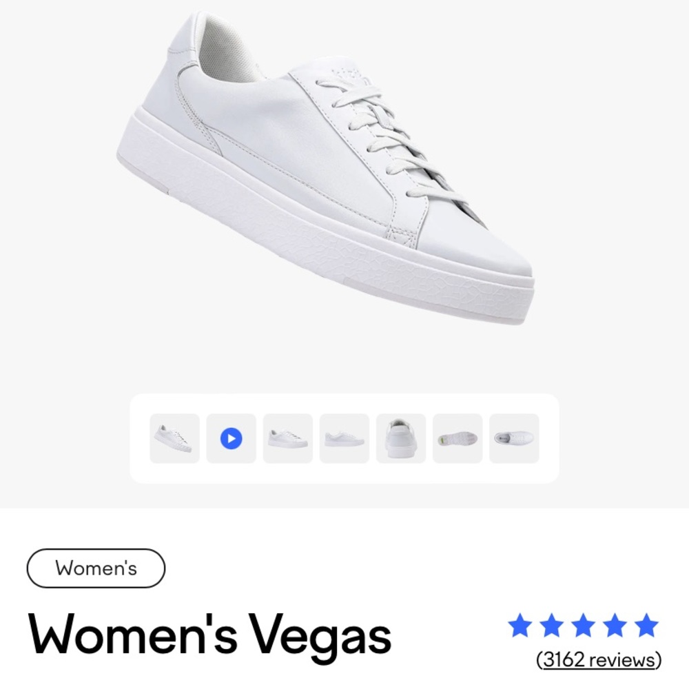 Kizik Vegas Ivory White 8 Wide